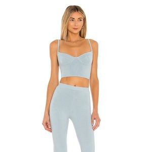 Indah Body Caper Bustier Top in Clear